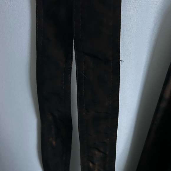 M/L (2) MYCRA PAC DESIGNER WEAR rain jacket LN Cheetah print tea length - Picture 6 of 7